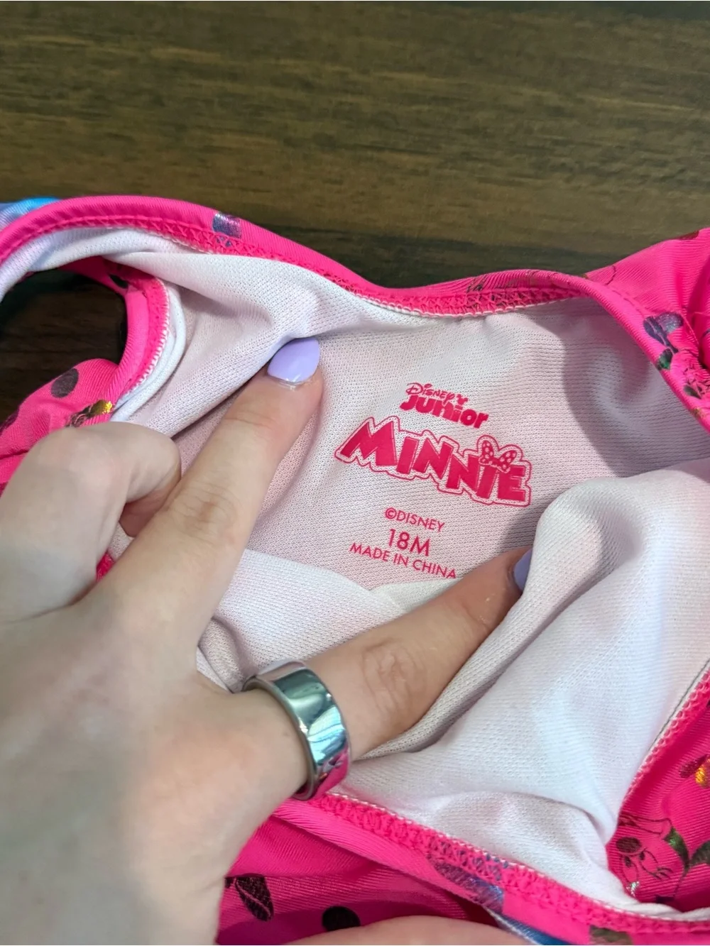 Baby girl Disney Minnie Mouse swimsuit set